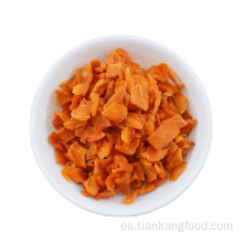 Hojuelas de zanahoria secas al aire 5*5 mm de comida vegetariana